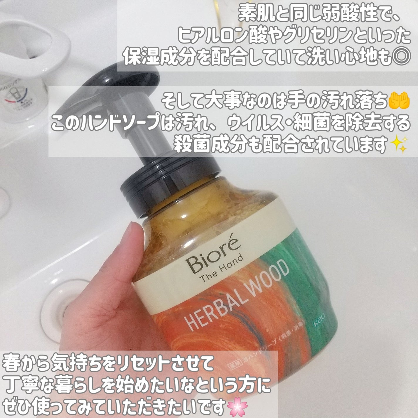 ビオレ ザ ハンド 泡ハンドソープ 静寂につつまれる森林の香り/ビオレ/ハンドソープを使ったクチコミ(6枚目)
