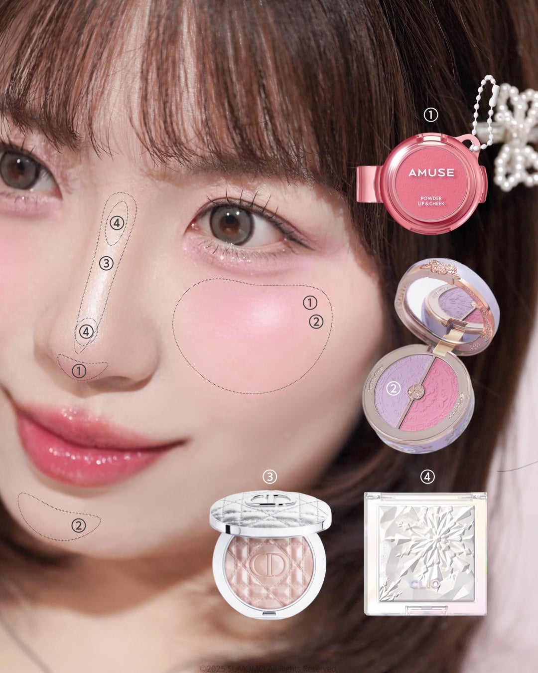 SUMOMO on LIPS 「韓国Instagram美女に憧れて真似したメイク૮꒰˶-˕-꒱..」(5枚目)