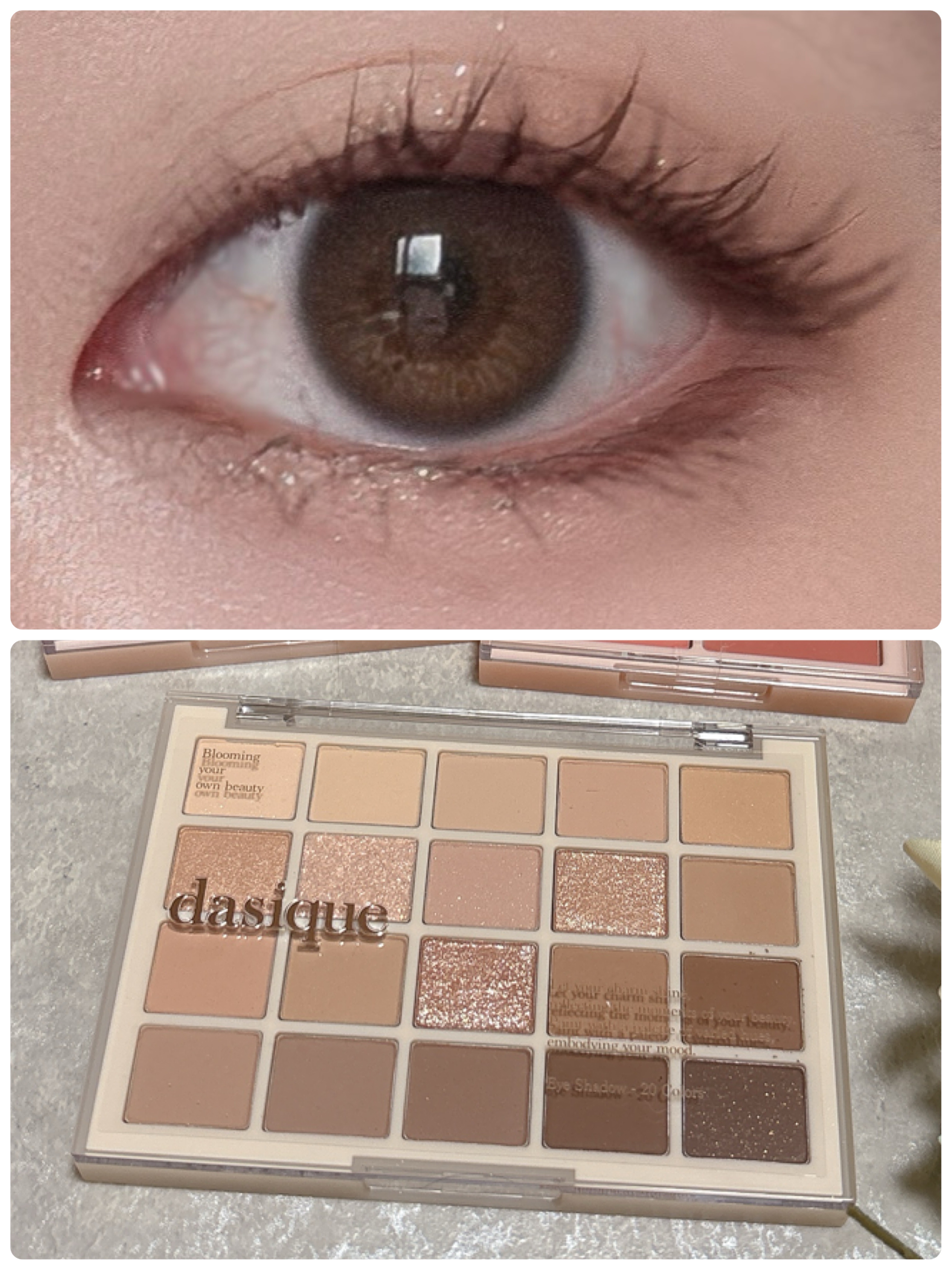 ムードシャドウパレット 01 ウォームベーシック/dasique/アイシャドウパレットを使ったクチコミ（2枚目）