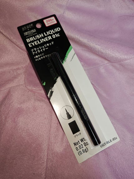 ブラッシュリキッドアイライナー/U R GLAM/リキッドアイライナーを使ったクチコミ(1枚目)