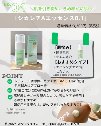シカレチA エッセンス0.1/VT/美容液を使ったクチコミ(5枚目)
