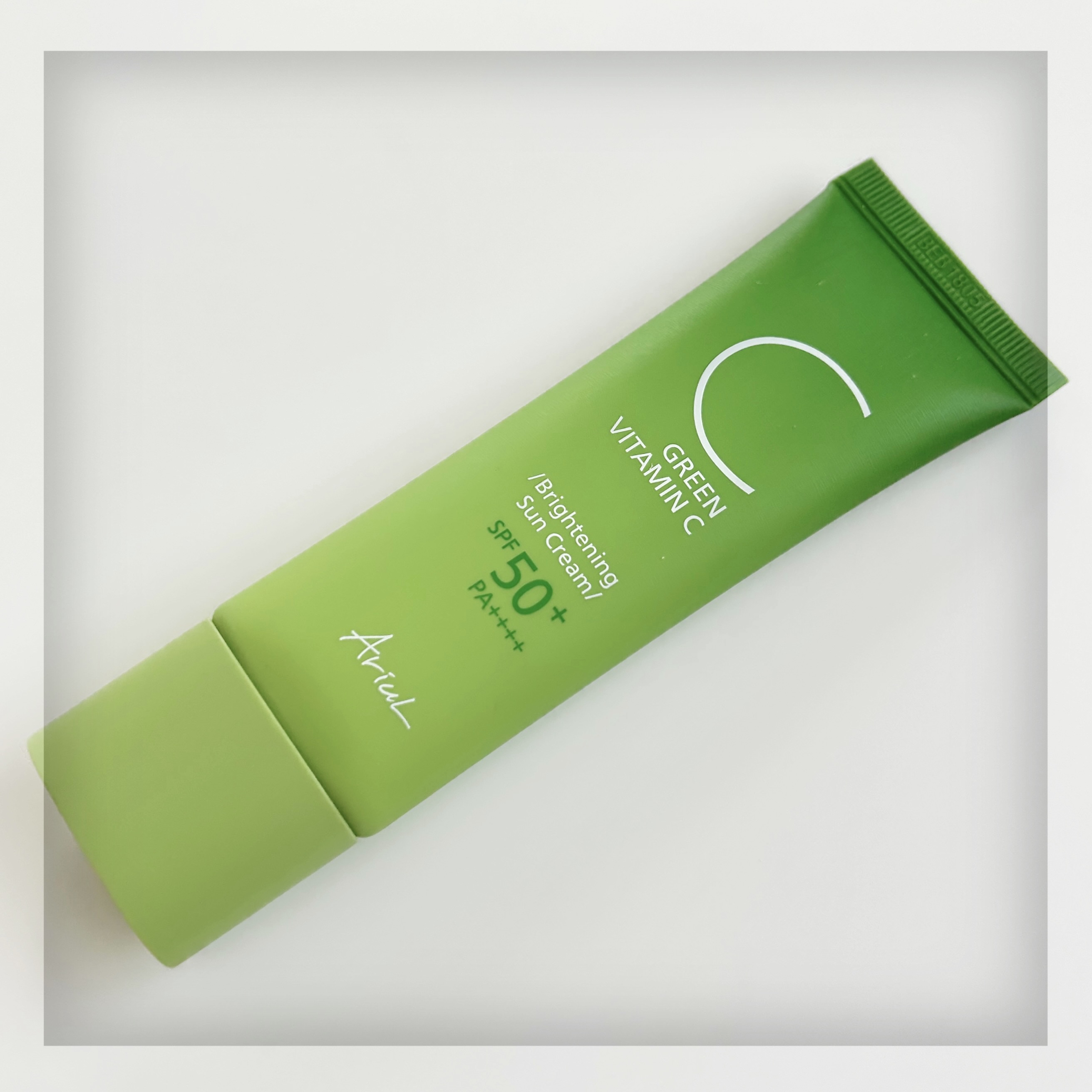 グリーンビタミンCブライトニングサンクリーム/Ariul/日焼け止めクリームを使ったクチコミ（2枚目）