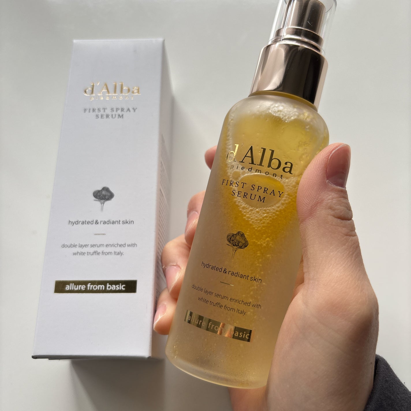 ダルバ ホワイトトリュフファーストスプレーセラム/ダルバ/ミスト状化粧水を使ったクチコミ(1枚目)