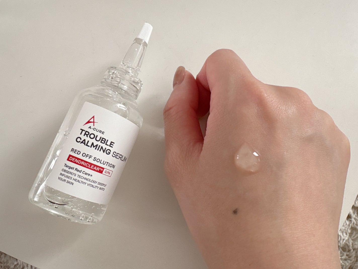 エーキュアトラブルカーミングセラム/obsero/美容液を使ったクチコミ(3枚目)