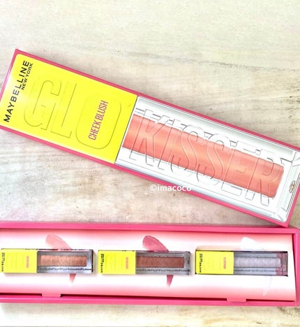 グローキッサー チークブラッシュ/グローキッサー ハイライター/MAYBELLINE NEW YORK/リキッドチークを使ったクチコミ(9枚目)