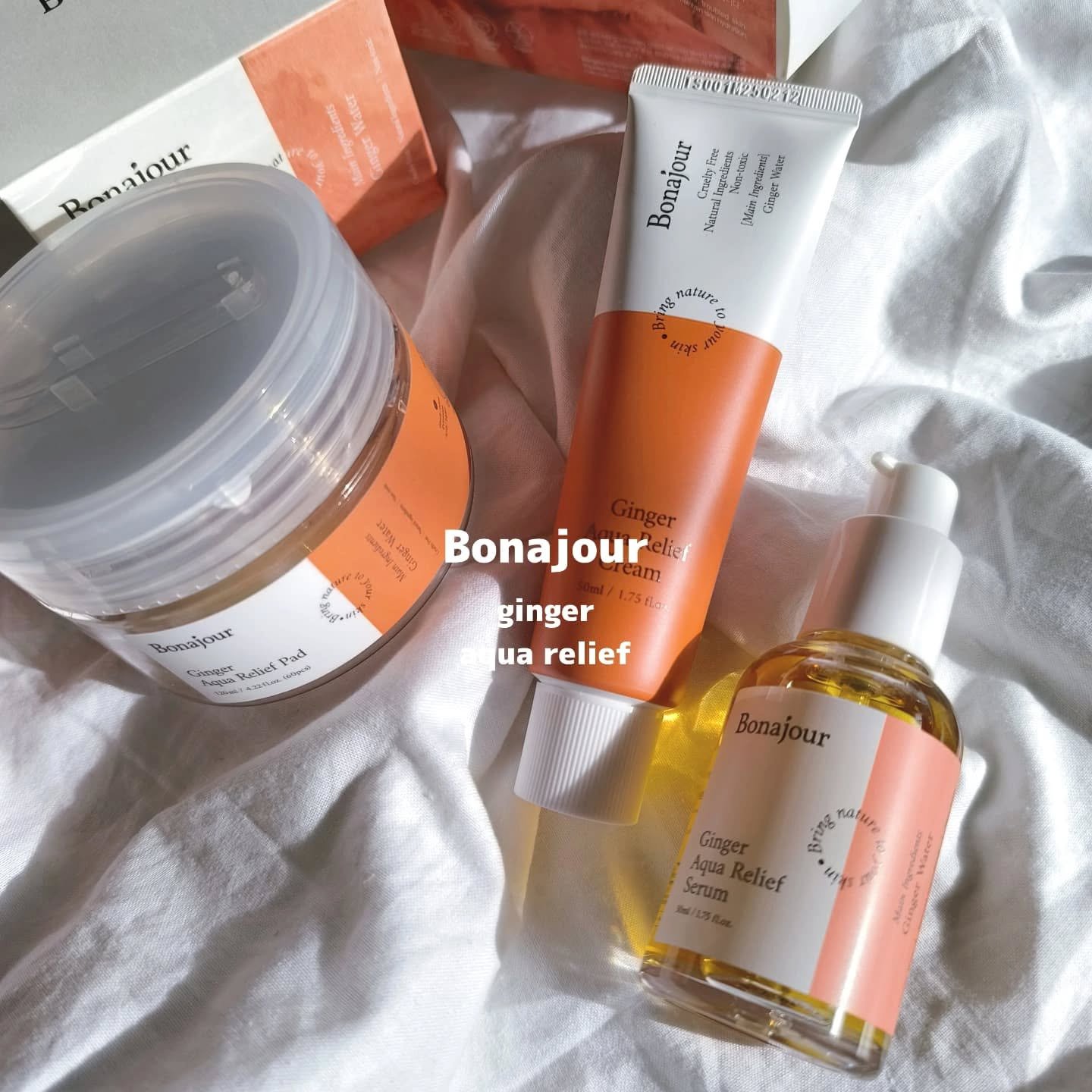 ジンジャーアクアリリーフパッド 60枚/Bonajour/トナーパッドを使ったクチコミ（1枚目）