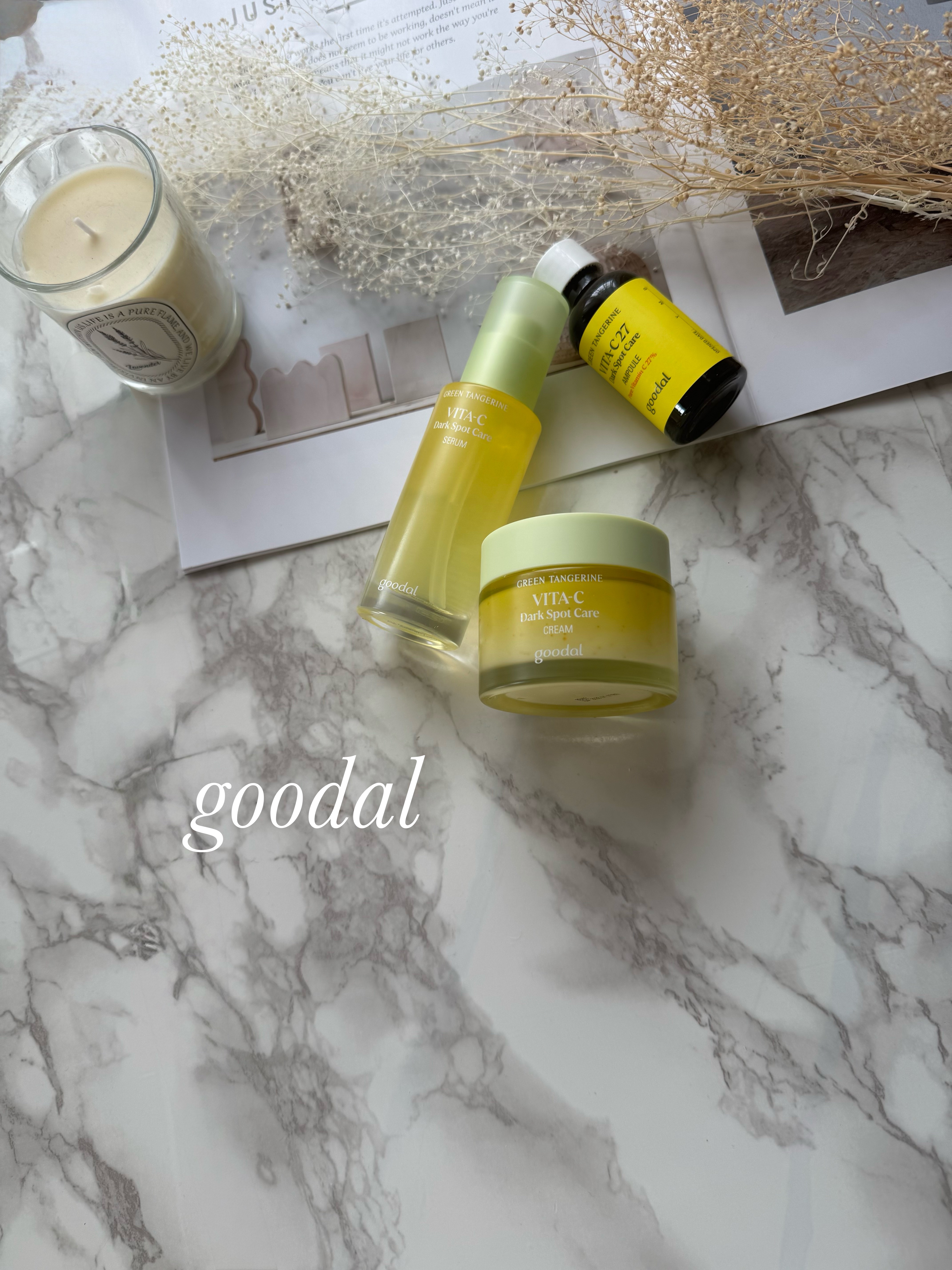 グリーンタンジェリン ビタC ダークスポットケアセラム/goodal/美容液を使ったクチコミ（1枚目）