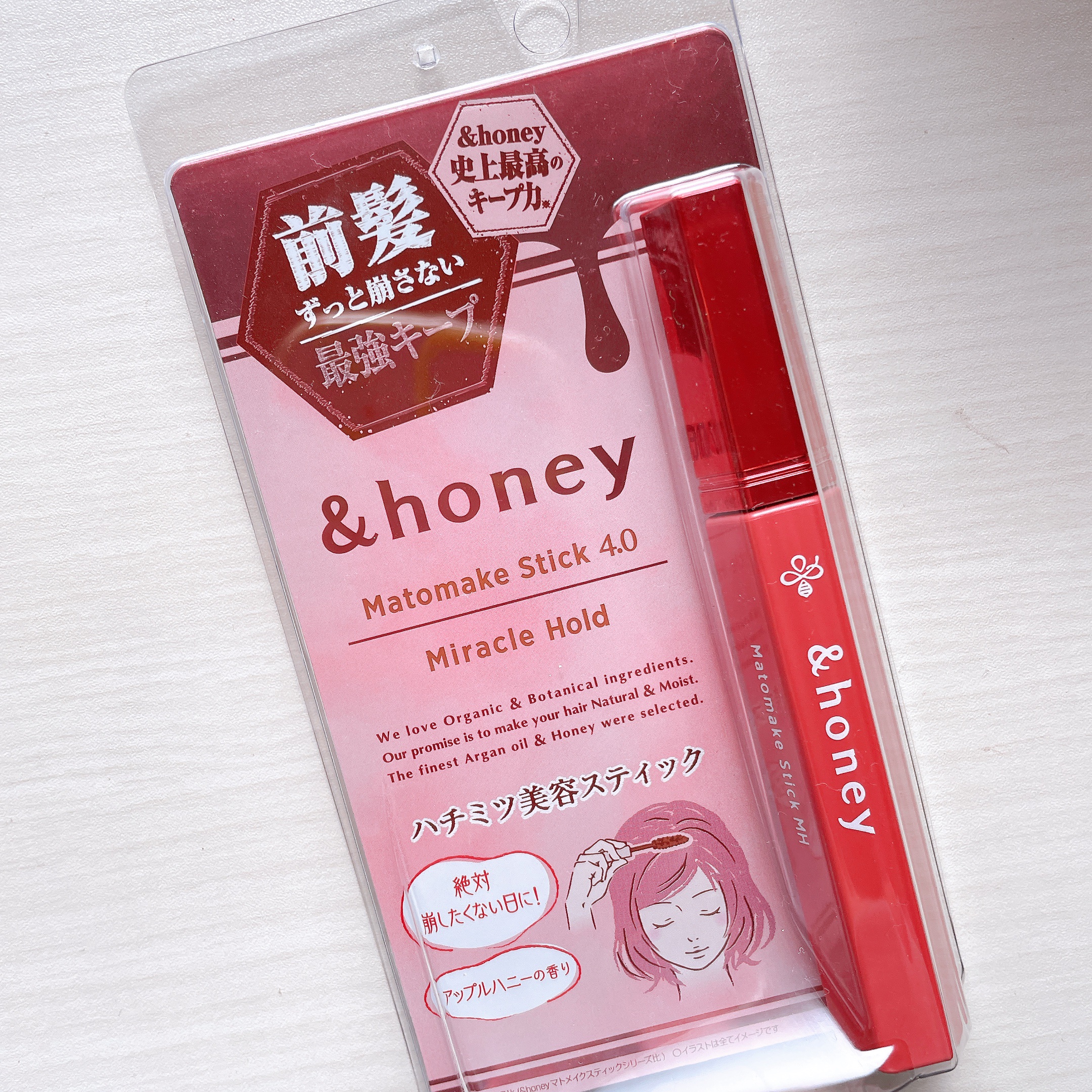 アンドハニー マトメイク スティック ミラクルホールド4.0/&honey/ヘアジェルを使ったクチコミ（3枚目）