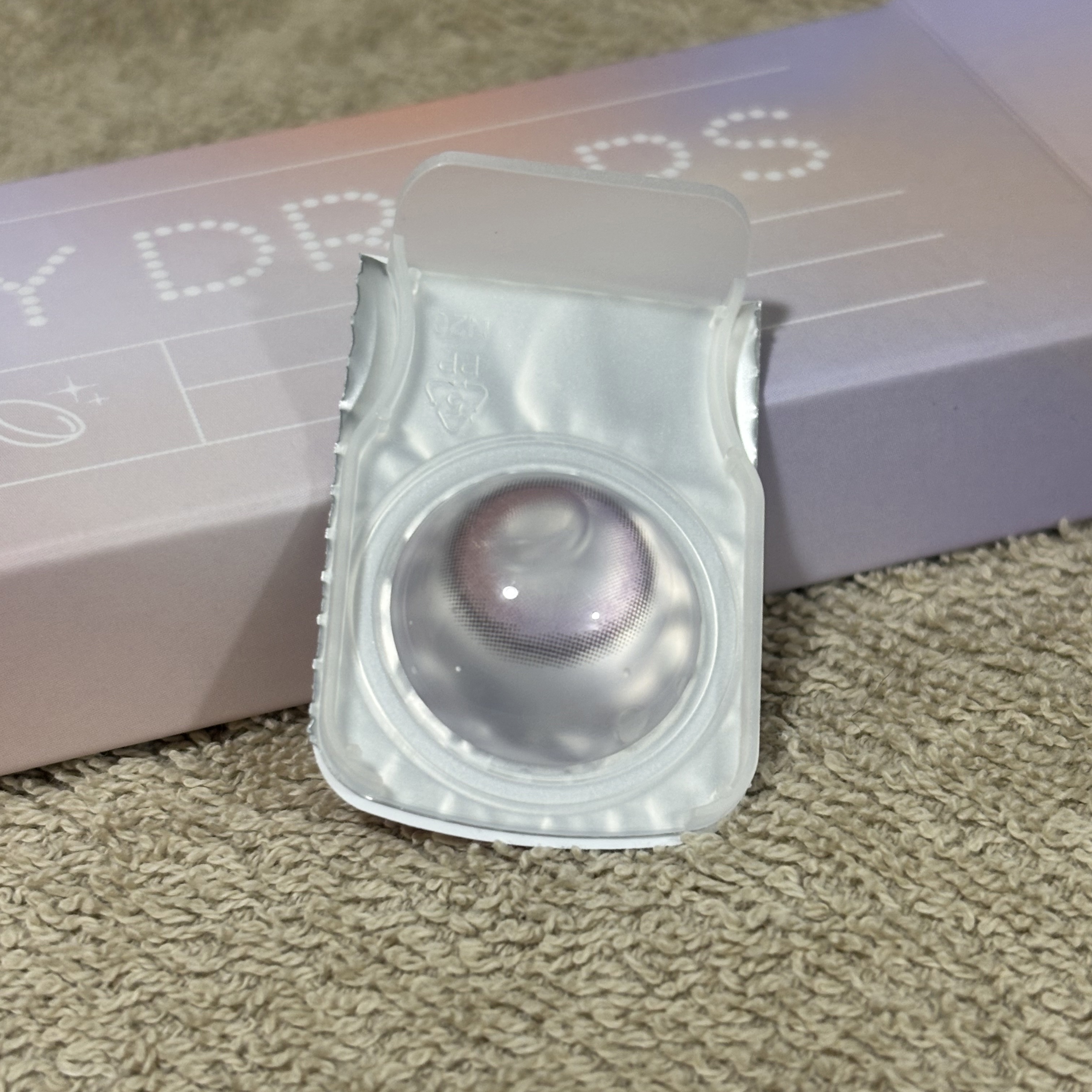 HONEY DROPS silicone hydrogel（1day） ピンクミステリア/HONEY DROPS silicone hydrogel/ワンデー（１DAY）カラコンを使ったクチコミ（1枚目）