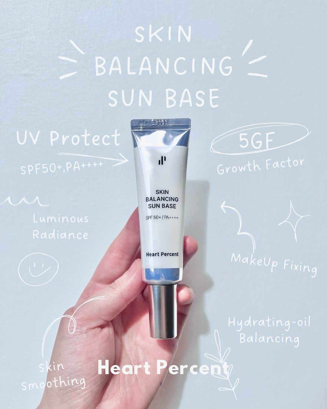 スキンバランシング サンベース/Heart Percent/日焼け止めクリームを使ったクチコミ（1枚目）
