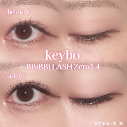 keybo BBiBBi LASH/keybo/つけまつげを使ったクチコミ(5枚目)