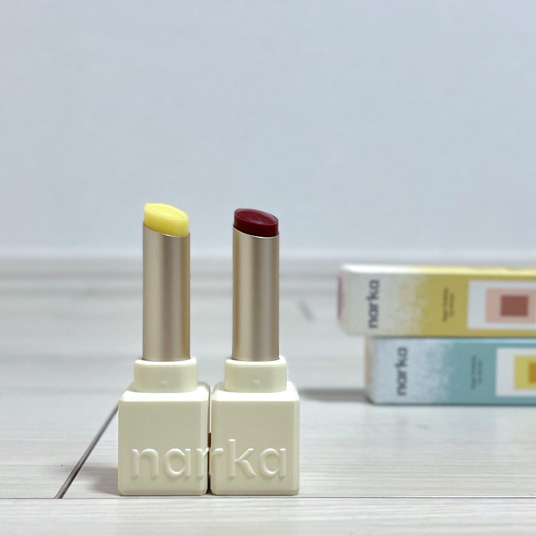 シュガーラビングリップソルベ/narka/リップスクラブを使ったクチコミ（2枚目）