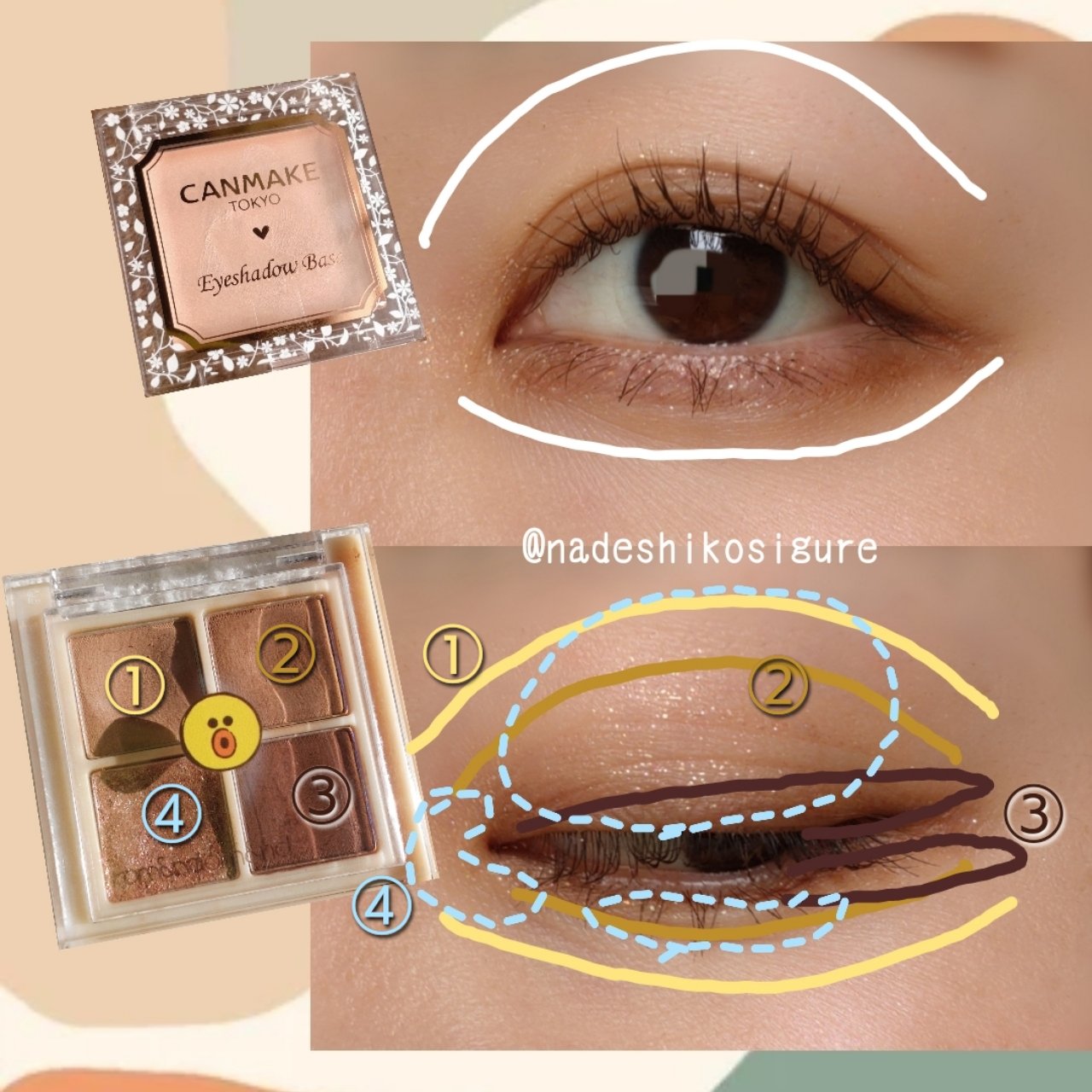 アイシャドウベース/キャンメイク/アイシャドウベースを使ったクチコミ（3枚目）
