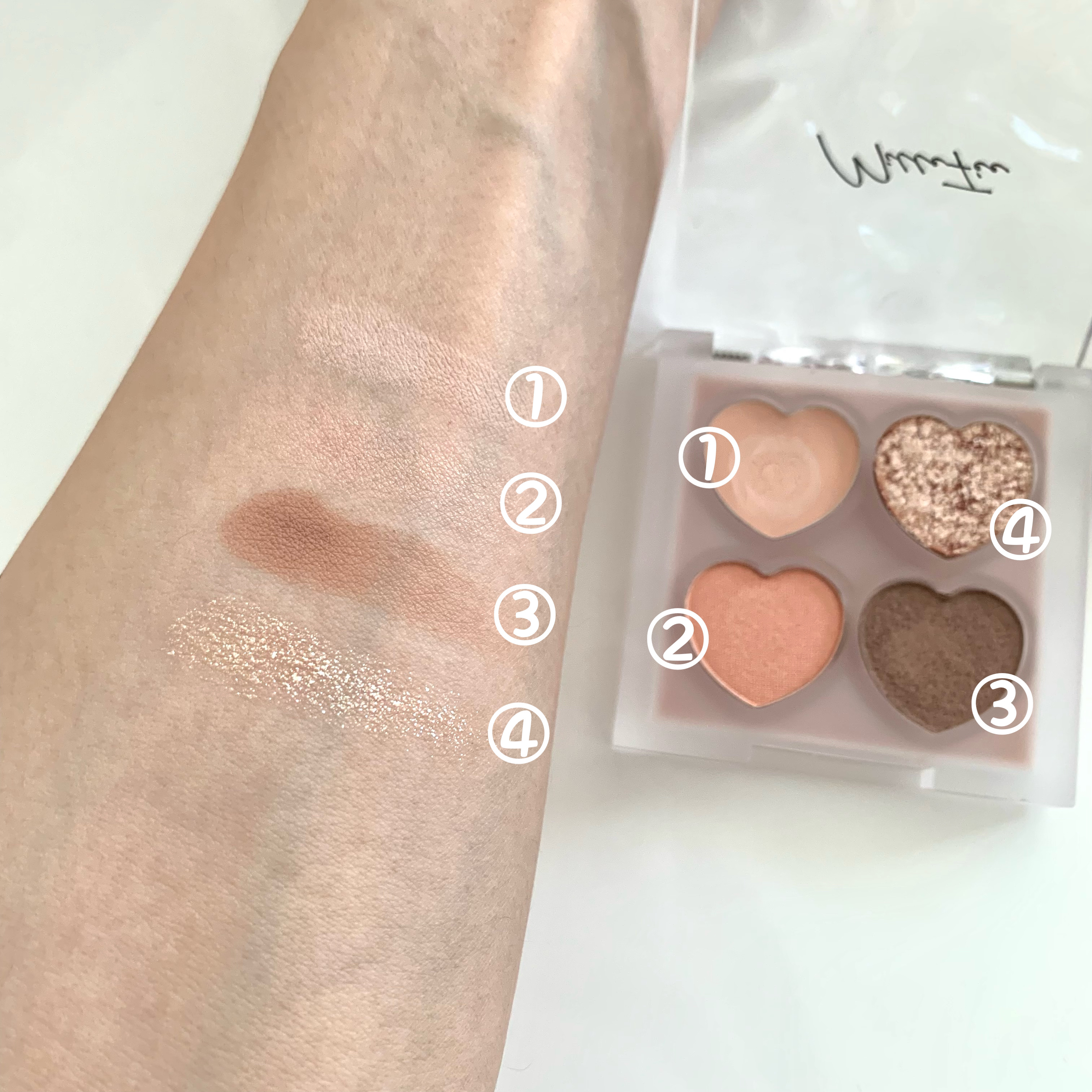 ぷくぷく涙袋パレット/MilleFée/アイシャドウパレットを使ったクチコミ（2枚目）