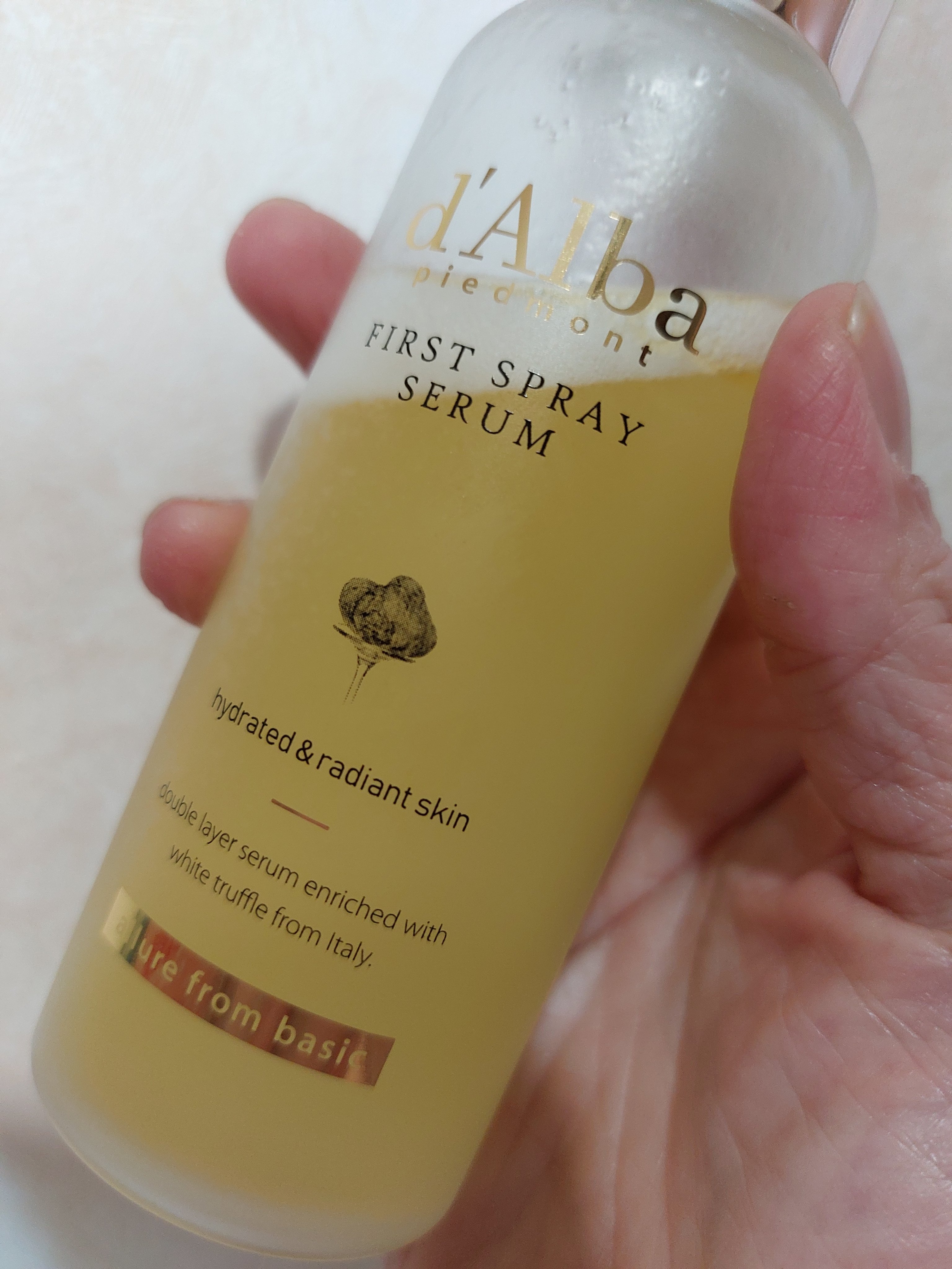 ダルバ ホワイトトリュフファーストスプレーセラム/ダルバ/ミスト状化粧水を使ったクチコミ（2枚目）