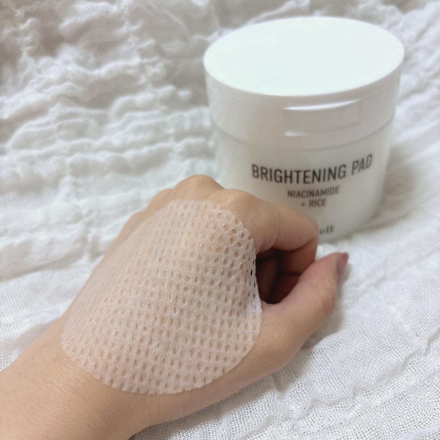ナイアシンアミド ライス ブライトニング パッド/parnell/トナーパッドを使ったクチコミ(3枚目)