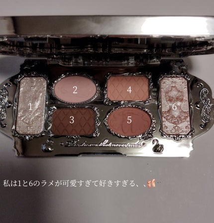 フラワーノーズスワンバレエシリーズ アイシャドウパレット 01 ホワイトスワン/FlowerKnows/アイシャドウパレットの画像