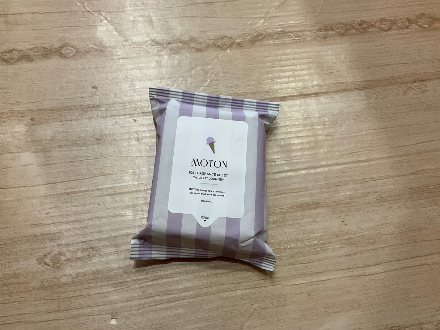 アイスフレグランスシート TWILIGHT JOURNEY/MOTON/ボディシートを使ったクチコミ(1枚目)