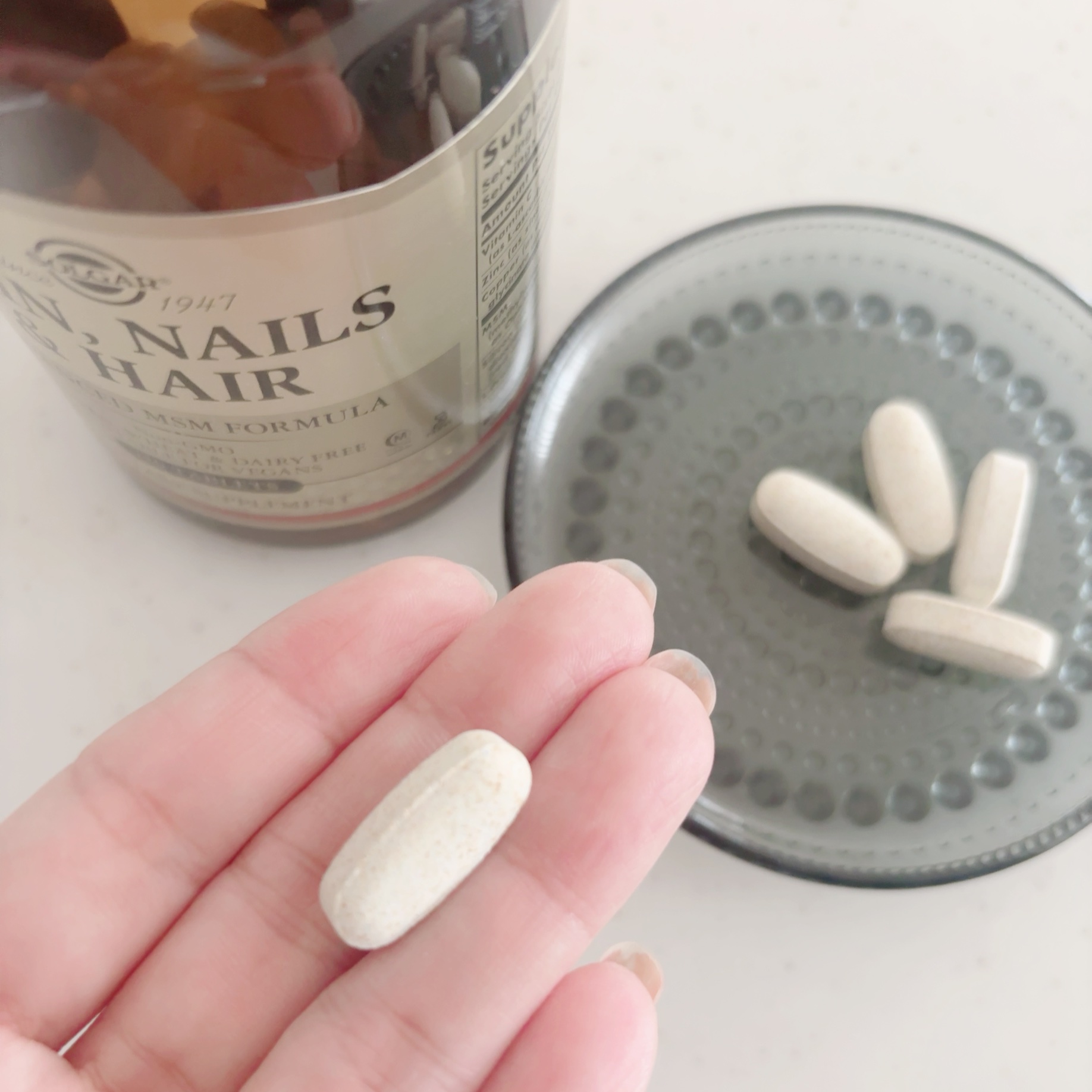 Solgar 肌•爪•髪用アドバンスMSMフォーミュラ/SOLGAR/美容サプリメントを使ったクチコミ（2枚目）