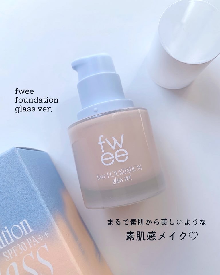 フィーファンデーションガラス/fwee/リキッドファンデーションを使ったクチコミ（1枚目）