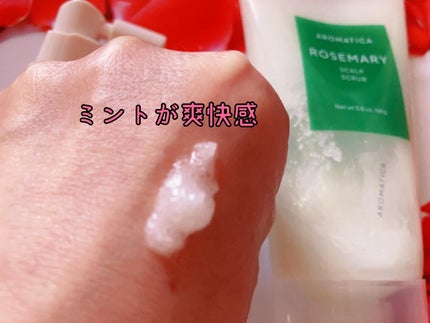 ローズマリー スカルプ スクラブ/AROMATICA/ヘッドスクラブを使ったクチコミ(2枚目)