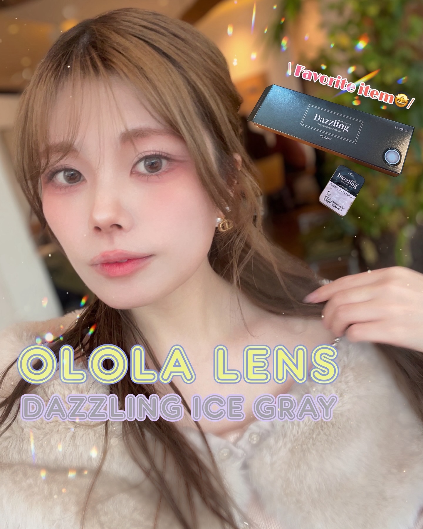 ダズリング3カラーワンデー(Dazzling 3color 1day )/OLOLA/ワンデー（１DAY）カラコンを使ったクチコミ（1枚目）