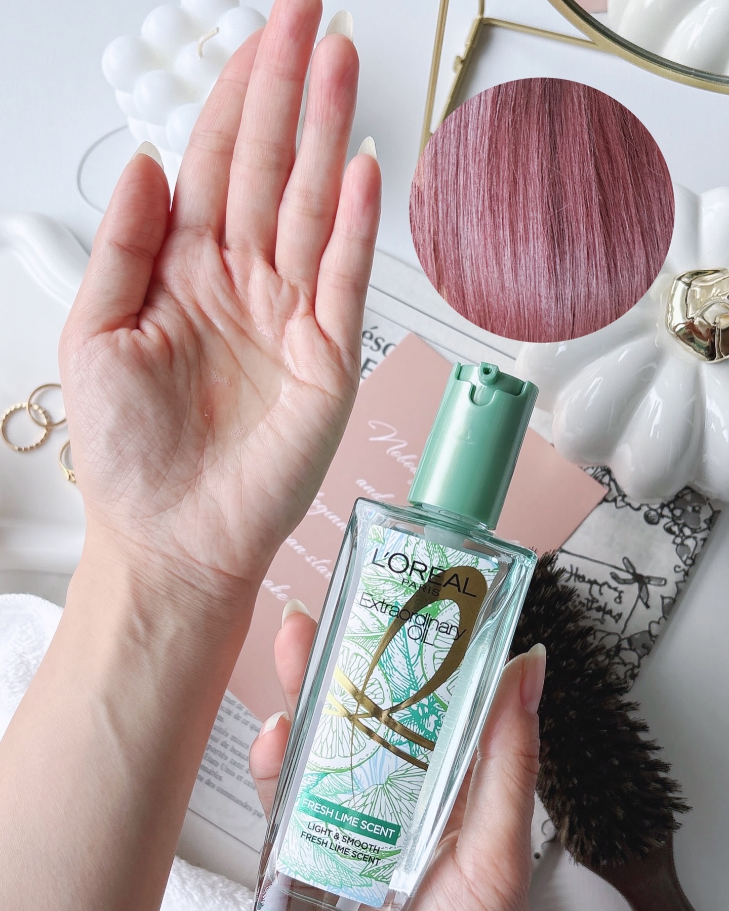 ロレアル パリ エクストラオーディナリー クリアライム/ロレアル パリ/ヘアオイルを使ったクチコミ（2枚目）