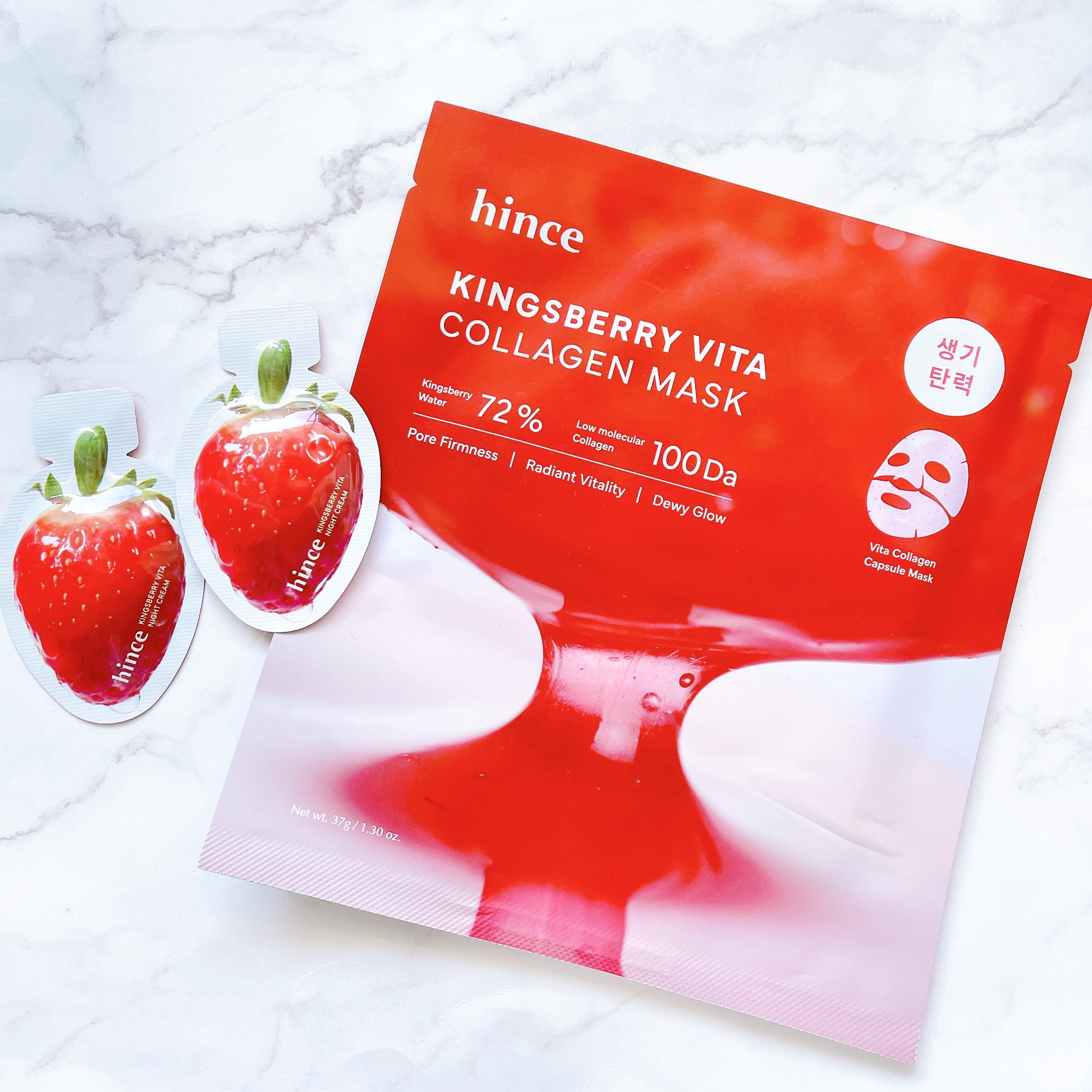 キングスベリービタコラーゲンマスク/hince/シートマスク・パックを使ったクチコミ（2枚目）