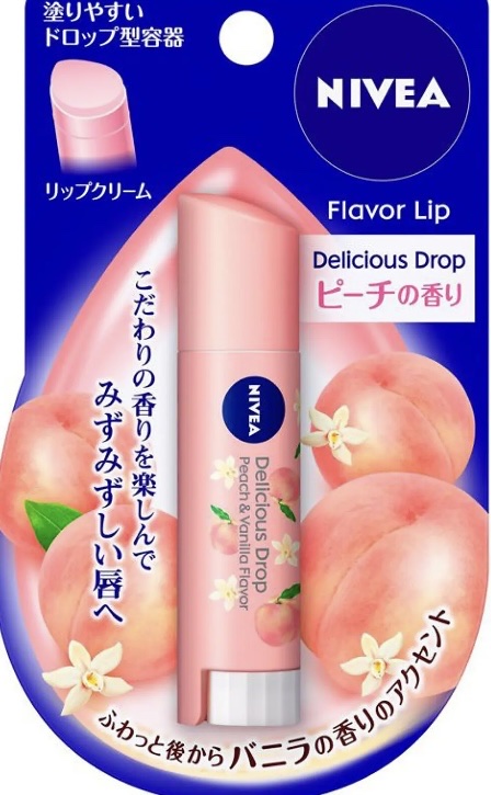 ニベア フレーバーリップ デリシャスドロップ ピーチの香り/ニベア/リップクリームを使ったクチコミ（1枚目）