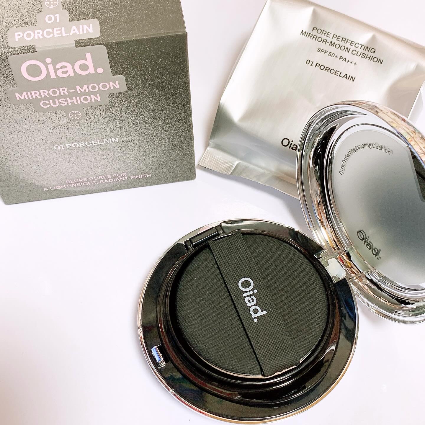 ポアパーフェクティング ミラームーンクッション/oiad/クッションファンデーションを使ったクチコミ（2枚目）