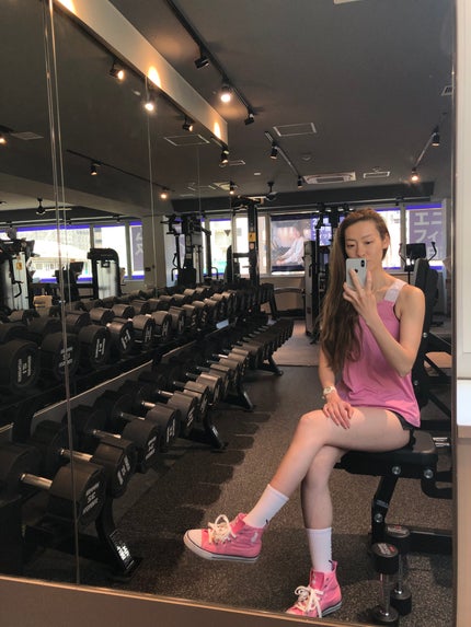 chicca 特殊メイクさんの偏愛美容 on LIPS 「##ダイエット今日の数値仕事前に朝トレーニング4/1から減量開..」(4枚目)