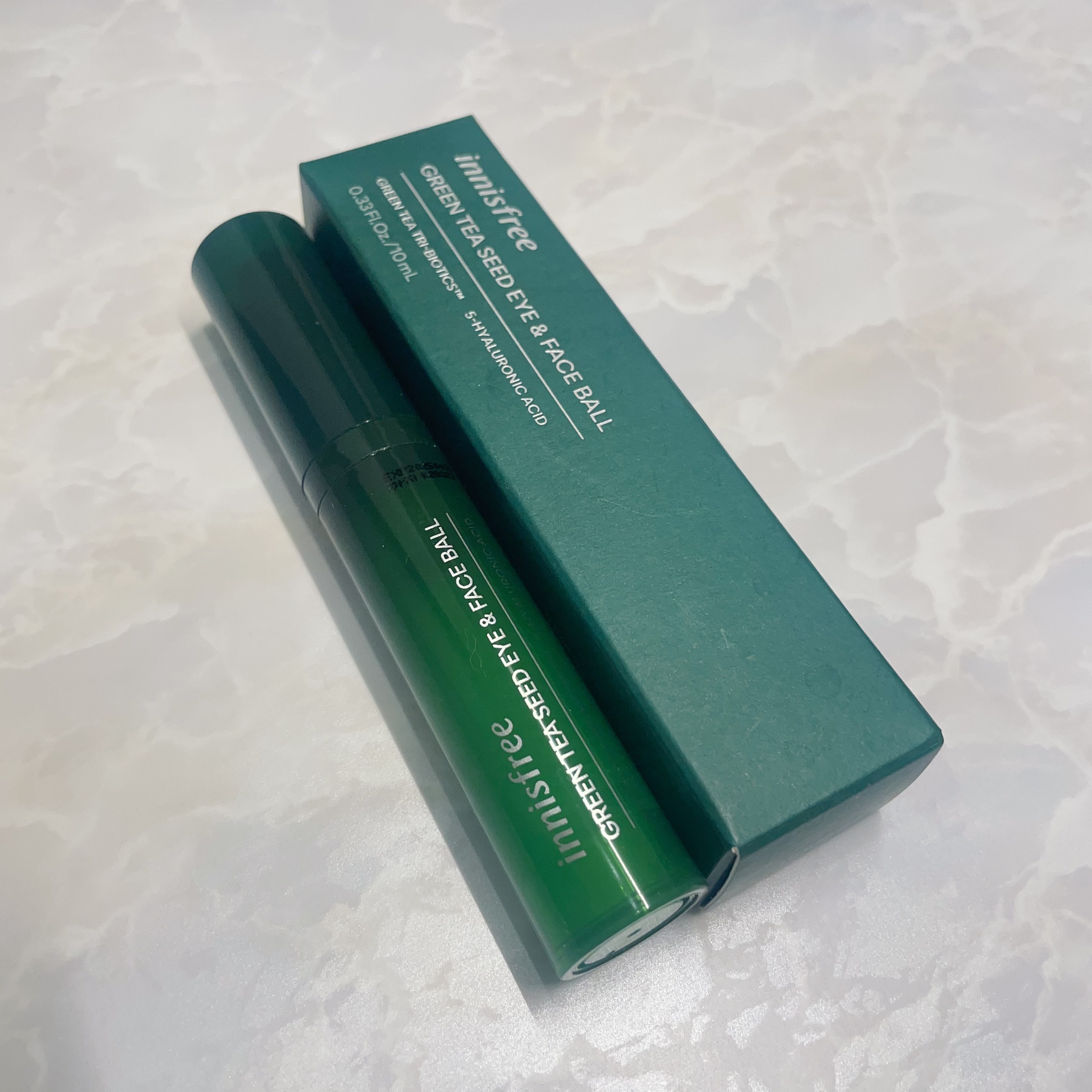 グリーンティー　ヒアルロン　アイ＆フェイスボール/innisfree/アイケア・アイクリームを使ったクチコミ（1枚目）