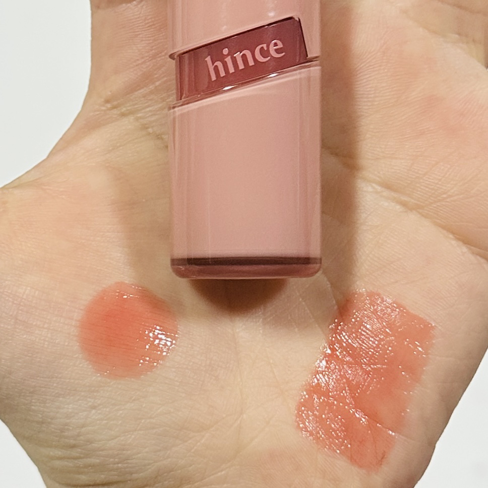 ロウグロウジェルティント R002 ロウローズ/hince/リップティントを使ったクチコミ（2枚目）