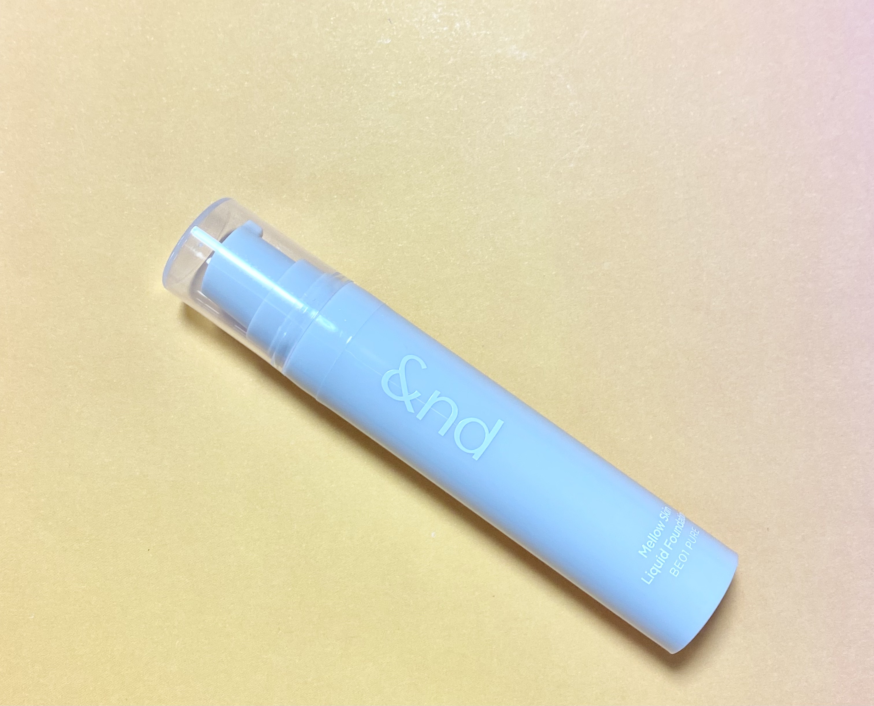 メロウスキンリキッドファンデーション BE01 PURE/&nd by rom&nd/リキッドファンデーションを使ったクチコミ（1枚目）