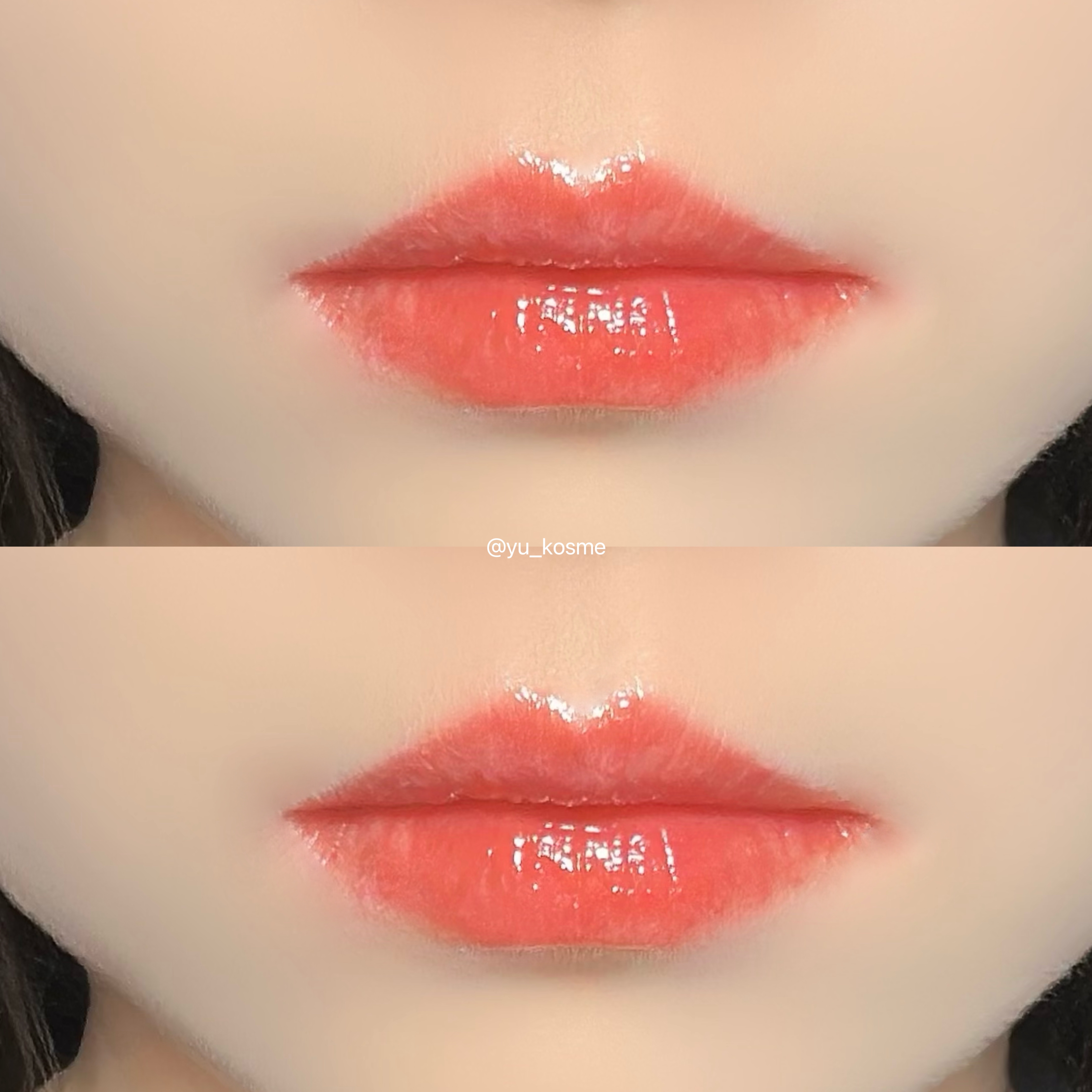 ロウグロウジェルティント R002 ロウローズ/hince/リップティントを使ったクチコミ（3枚目）