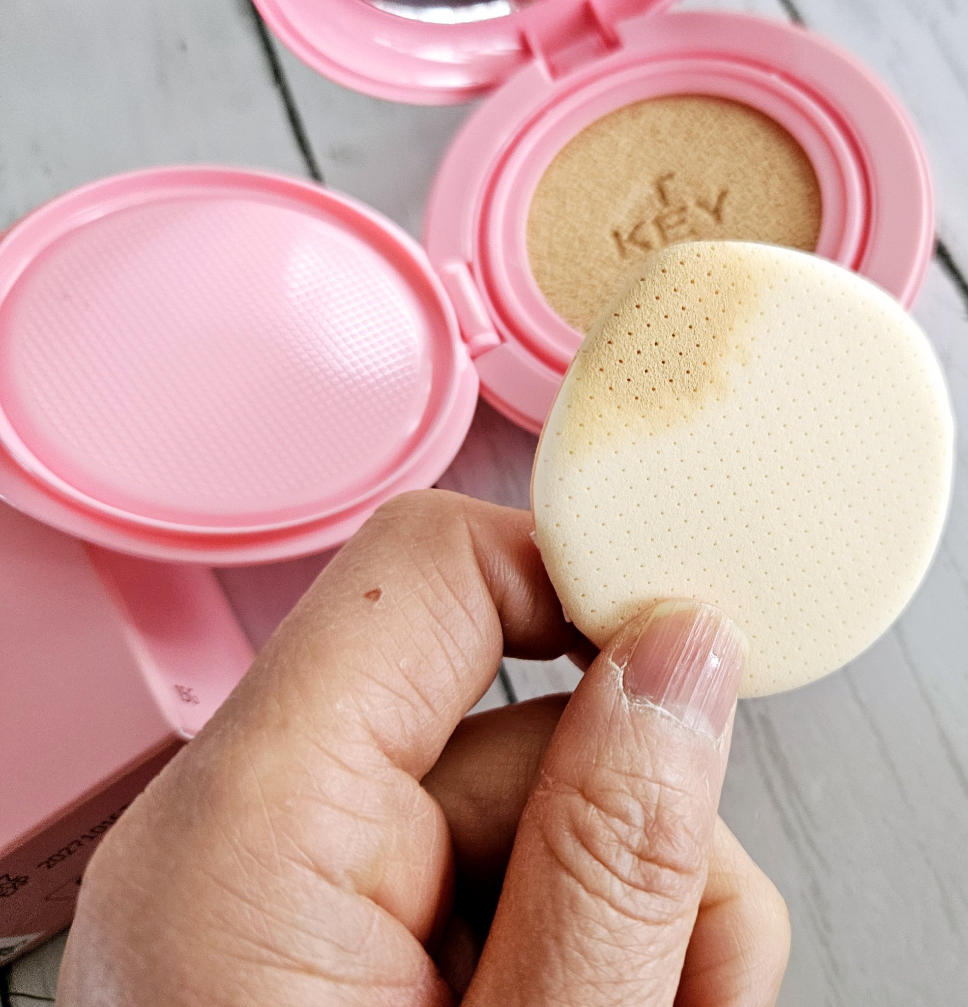 ピンクマグネットクッション/KEYTH/クッションファンデーションを使ったクチコミ（3枚目）