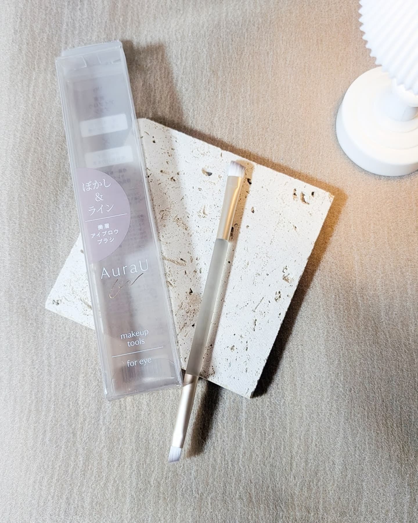 美眉アイブロウブラシ/Aura U/メイクブラシを使ったクチコミ（1枚目）