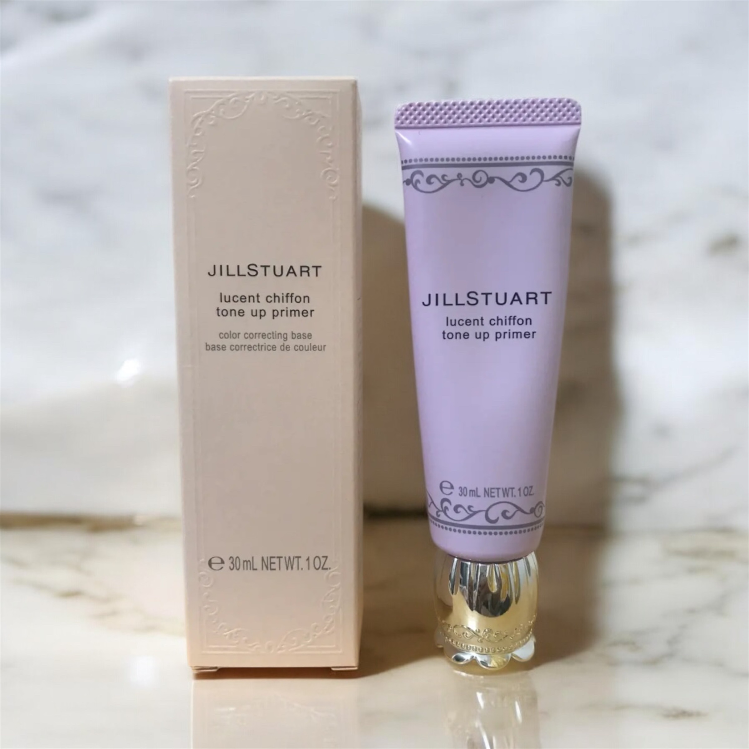 ジルスチュアート　ルーセントシフォン　トーンアップ プライマー 02 lacy veil/JILL STUART/化粧下地を使ったクチコミ（1枚目）