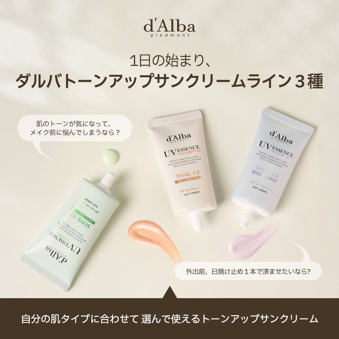 ダルバ ウォータフル トーンアップ サンクリーム(パープル)/ダルバ/日焼け止めクリームを使ったクチコミ(1枚目)