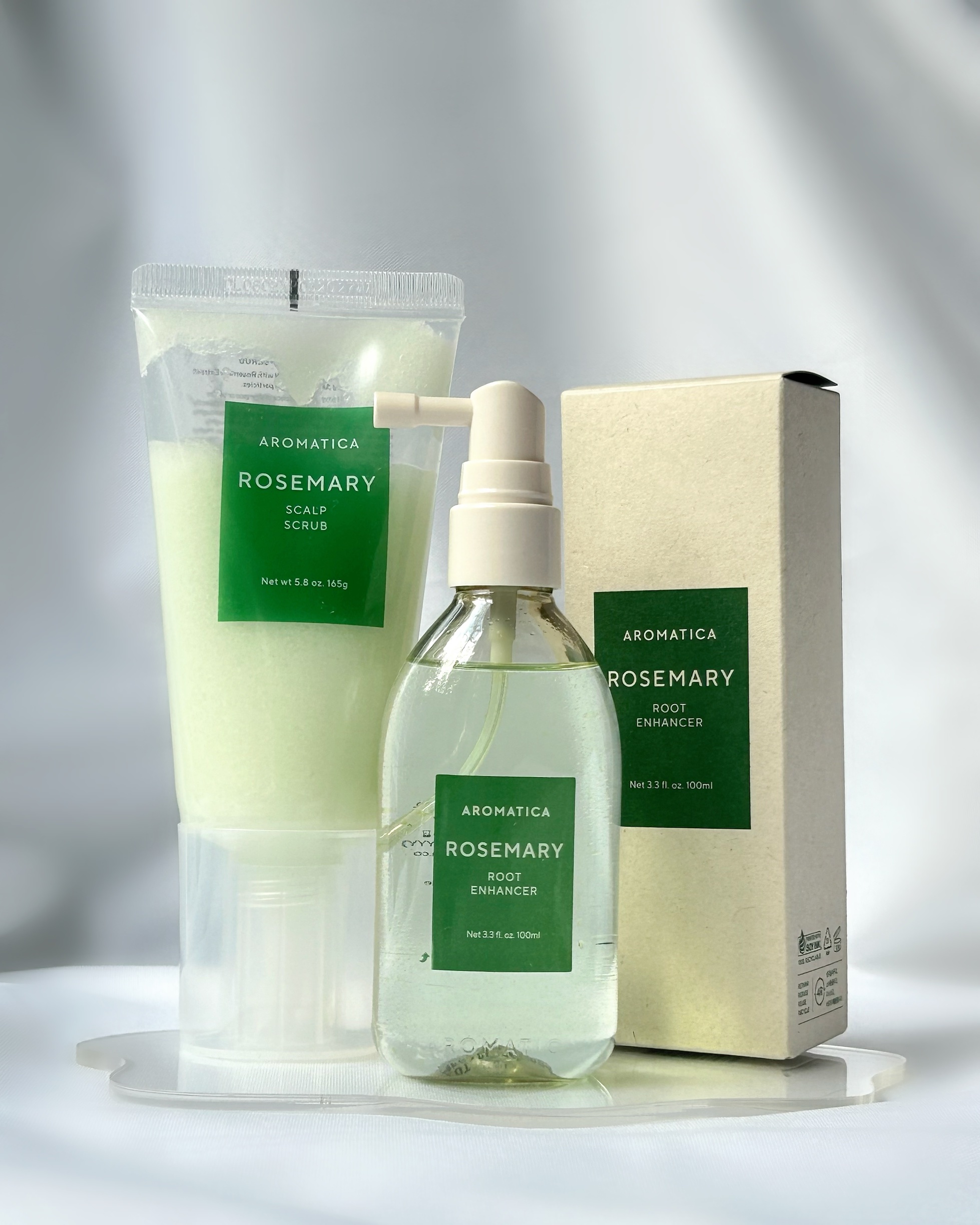 ローズマリー スカルプ スクラブ/AROMATICA/ヘッドスクラブを使ったクチコミ（2枚目）