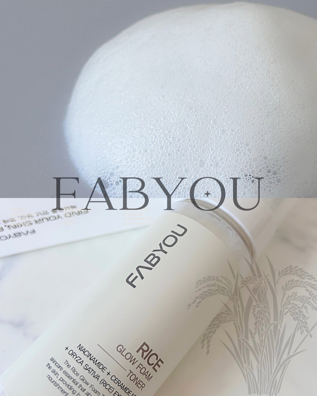 ライス グロウ フォームトナー/FABYOU/化粧水を使ったクチコミ（2枚目）