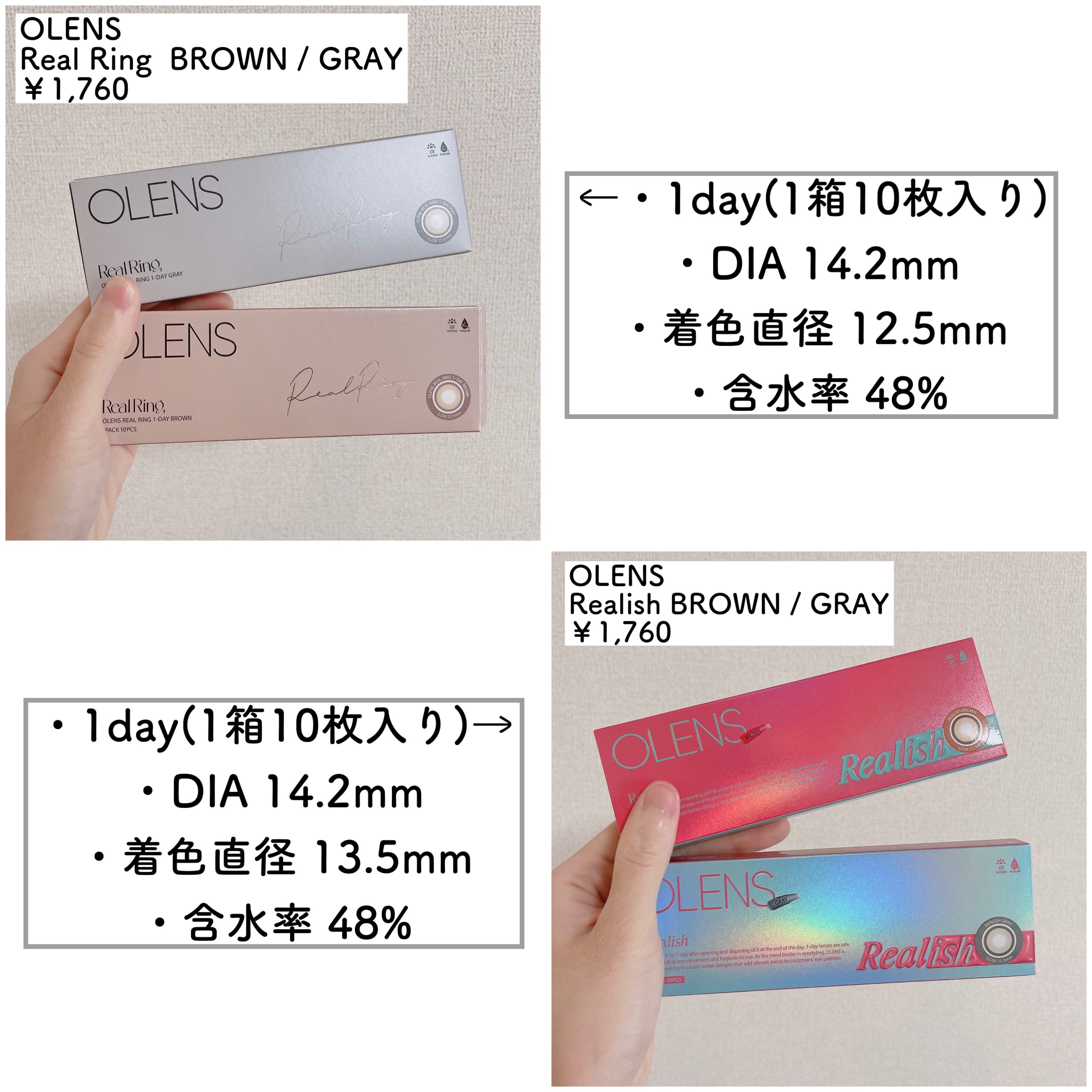 Real Ring 1day/OLENS/ワンデー（１DAY）カラコンを使ったクチコミ（2枚目）