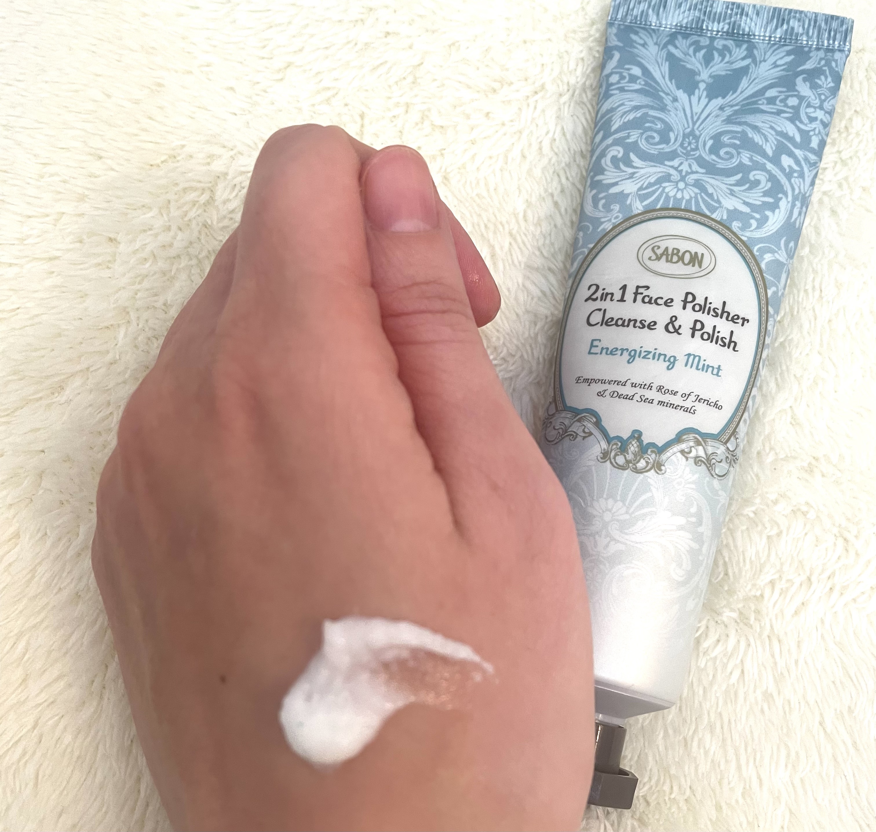 フェイスポリッシャー リフレッシング（ミント）/SABON/スクラブ・ゴマージュを使ったクチコミ（2枚目）