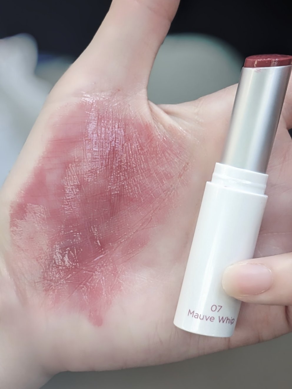 グラスティングメルティングバーム/rom&amp;nd/リップバームを使ったクチコミ（3枚目）