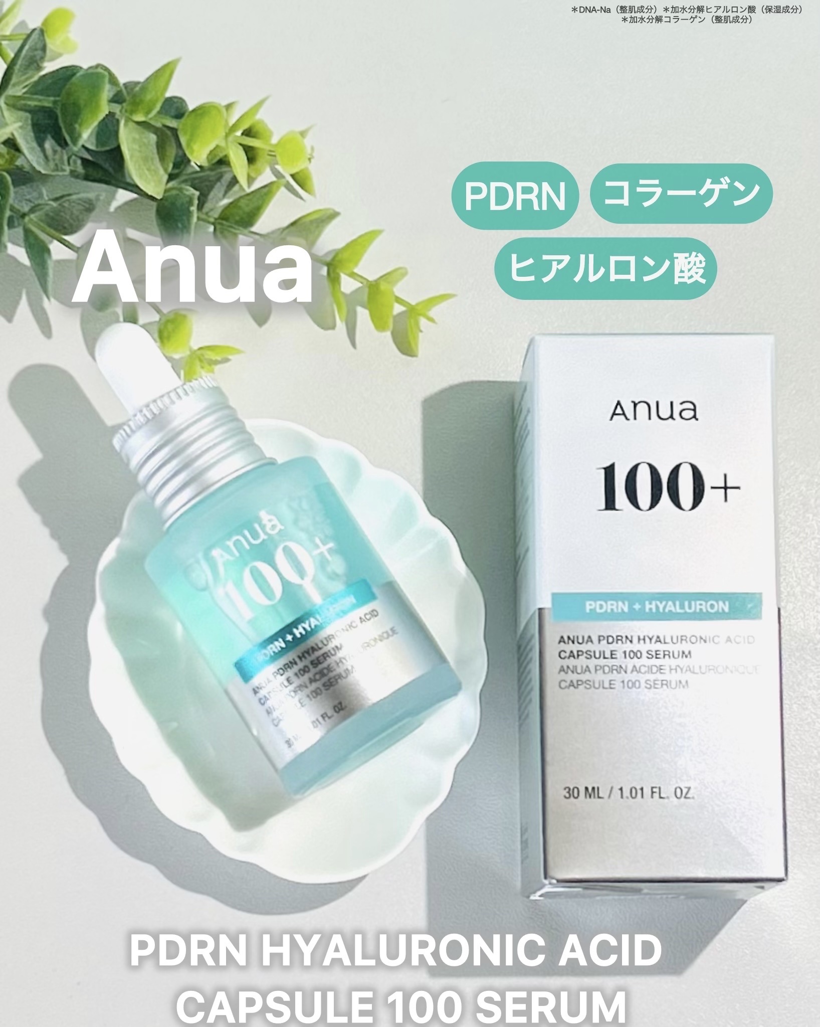 PDRNヒアルロン酸カプセル100セラム/Anua/美容液を使ったクチコミ（1枚目）
