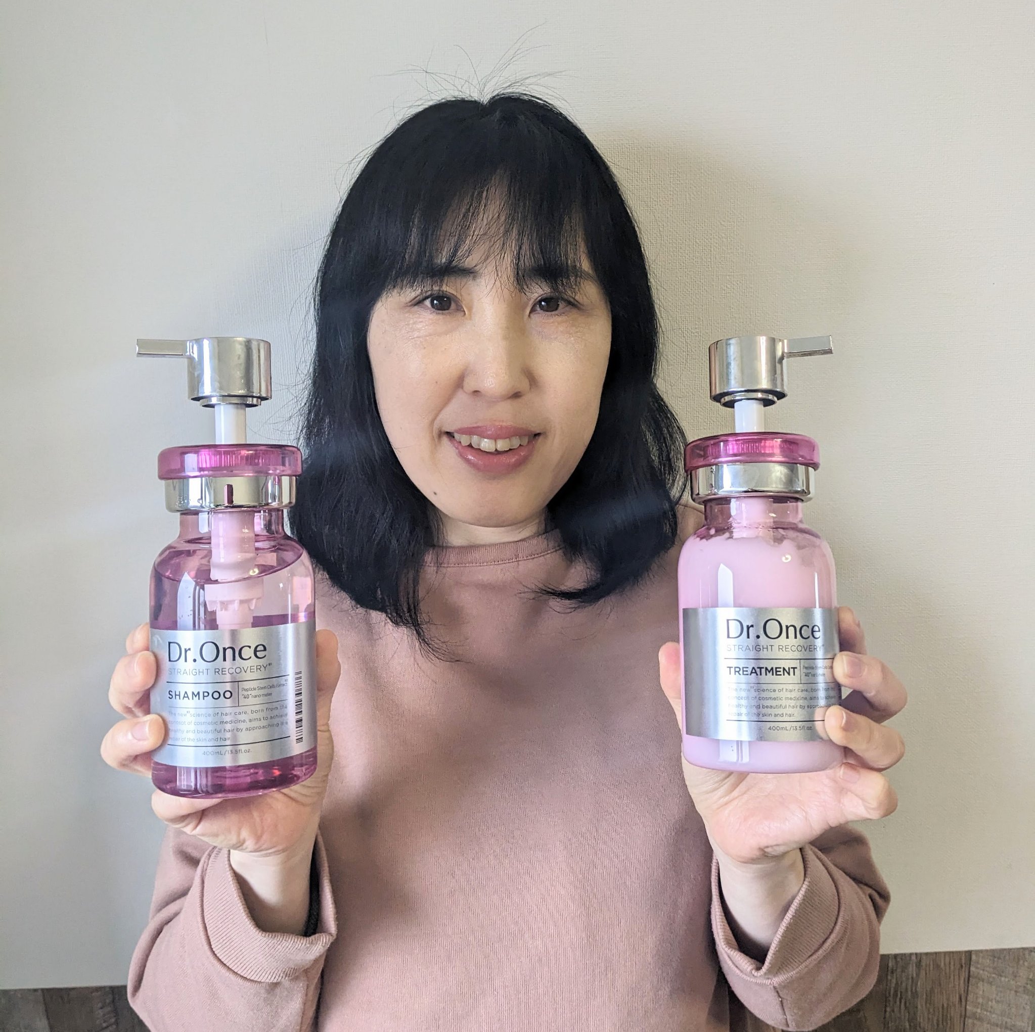 Dr.Once ストレートリカバリー シャンプー/トリートメントのクチコミ「ドライヤーをかけても　髪の毛が爆発しない‼️　
うねらず　まっすぐ　毛先までまとまってる🎵　感.....」（1枚目）