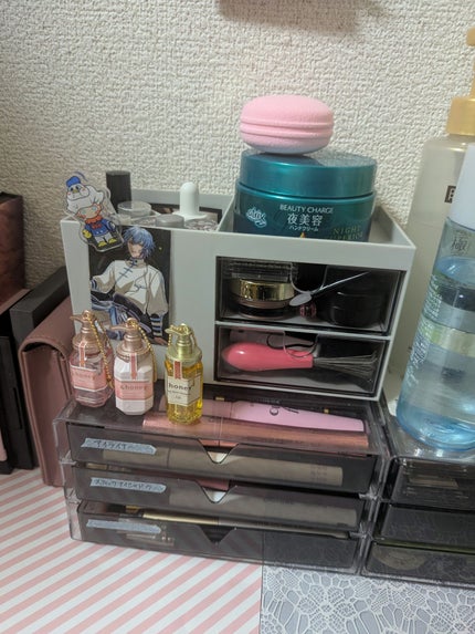 3段式クリアーケース/DAISO/その他化粧小物を使ったクチコミ(4枚目)