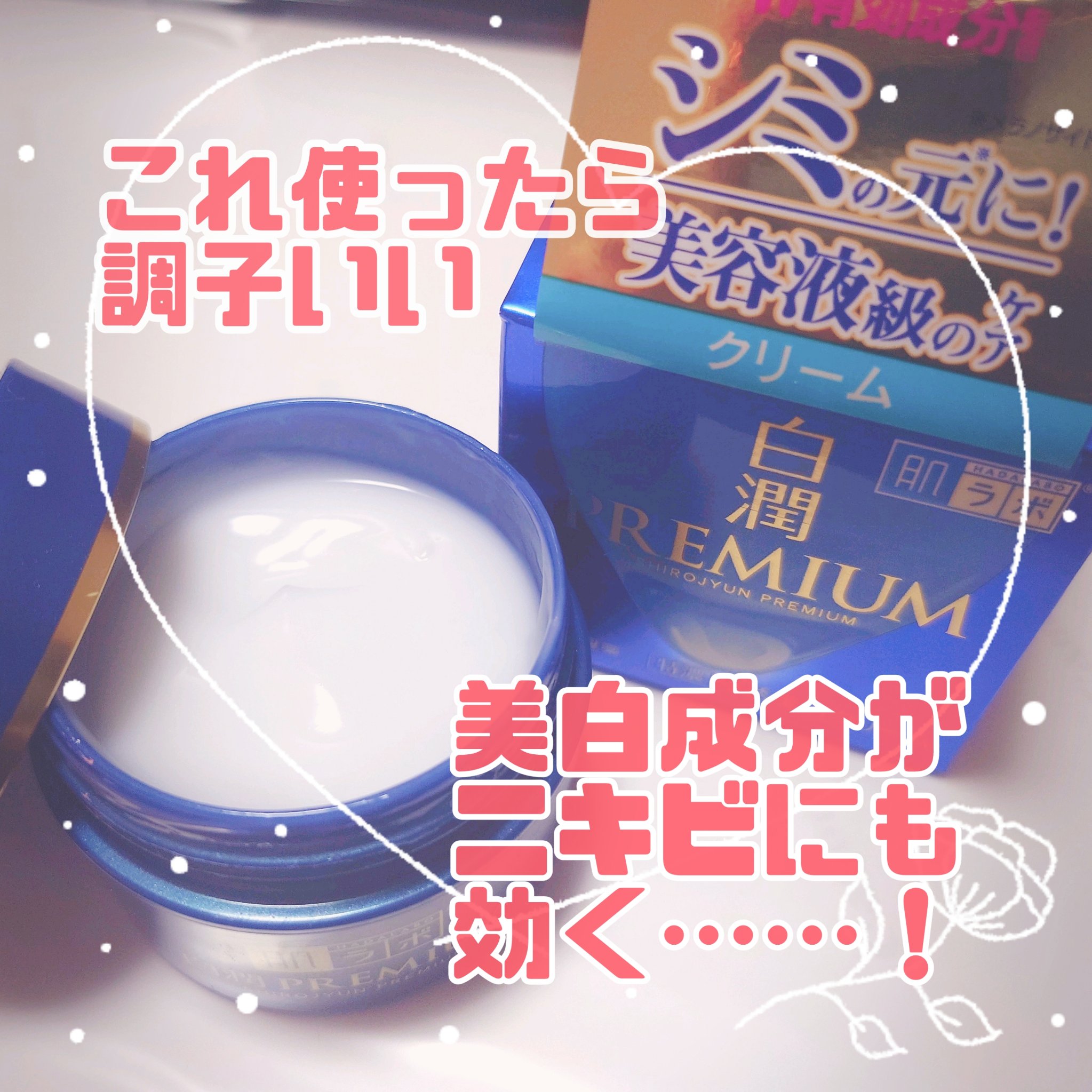 白潤プレミアム 薬用浸透美白クリーム/肌ラボ/フェイスクリームを使ったクチコミ（1枚目）