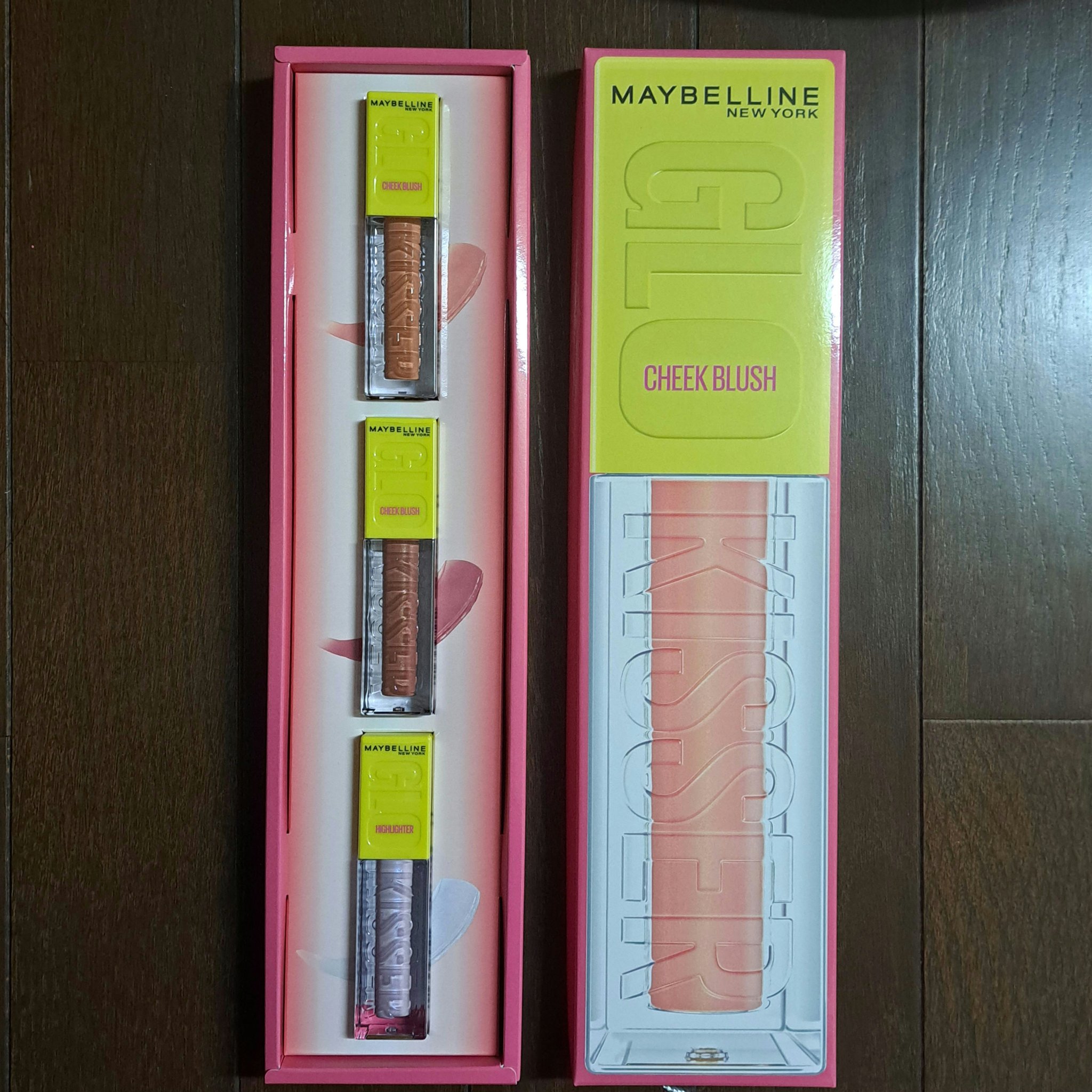 グローキッサー チークブラッシュ／グローキッサー ハイライター/MAYBELLINE NEW YORK/リキッドチークを使ったクチコミ（1枚目）