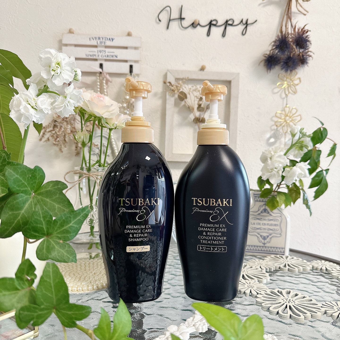 TSUBAKI プレミアムEX ダメージケア＆リペア シャンプー/コンディショナートリートメント/TSUBAKI/シャンプー・コンディショナーを使ったクチコミ（3枚目）
